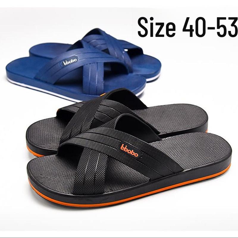 Men's Breathable Summer Indoor Slippers, Size 47-52, with Thick Sole for Comfort, Ideal for Home and Bathroom Use.