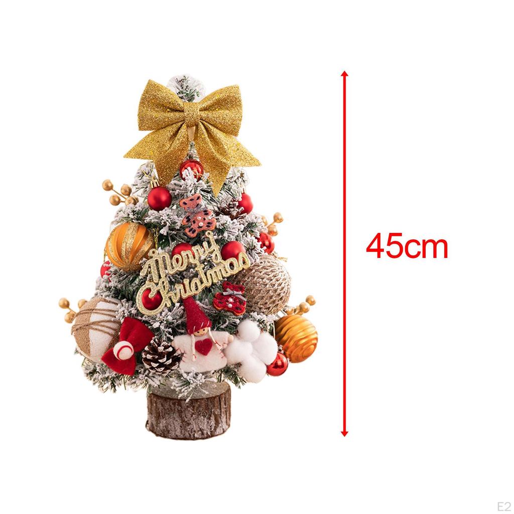 Artificial Tabletop Christmas Tree 45cm with Lights Holiday Xmas