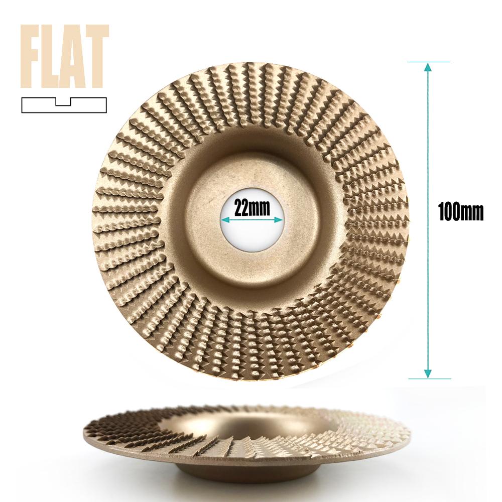 100mm Plane Bevel Angle Grinding Wheel 16/22mm Aperture Rotary Disc Sanding Woods Carving Tool Abrasive Disc for Angle Grinder