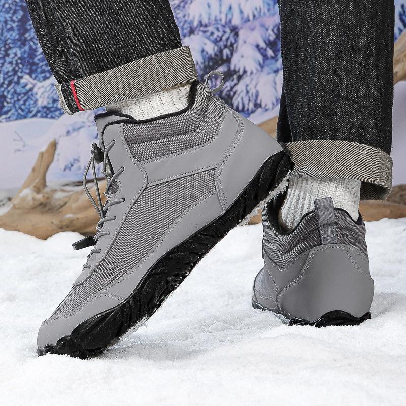 Factory direct sales of new 2024 autumn and winter velvet waterproof snow boots warm and breathable couple high-top casual cotton shoes