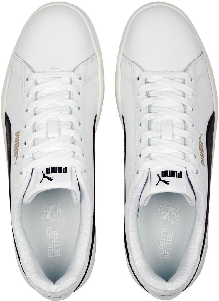 Кроссовки Puma Smash 3.0 L puma white/puma black/puma gold/frosted ivory