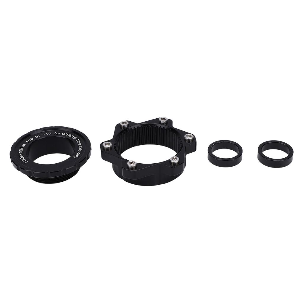 Bike Center Lock Adapter Aluminum Alloy 100mm To 110x15mm 6 Bolt Disc Brake Rotor Adapter Hub Spacer for 15mm Thru Axle