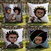 Cartoon A-Boondocks Retro Cushion Cover Home & Car Dual-Scene Pillow Cover: Reversible for Premium Comfort