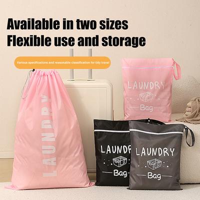 Sac de Rangement Portable pour Vêtements Sales Sacs à Linge Pochette de Rangement Imperméable Oxford pour Vêtements de Natation Fitness Plage Sac Organisateur