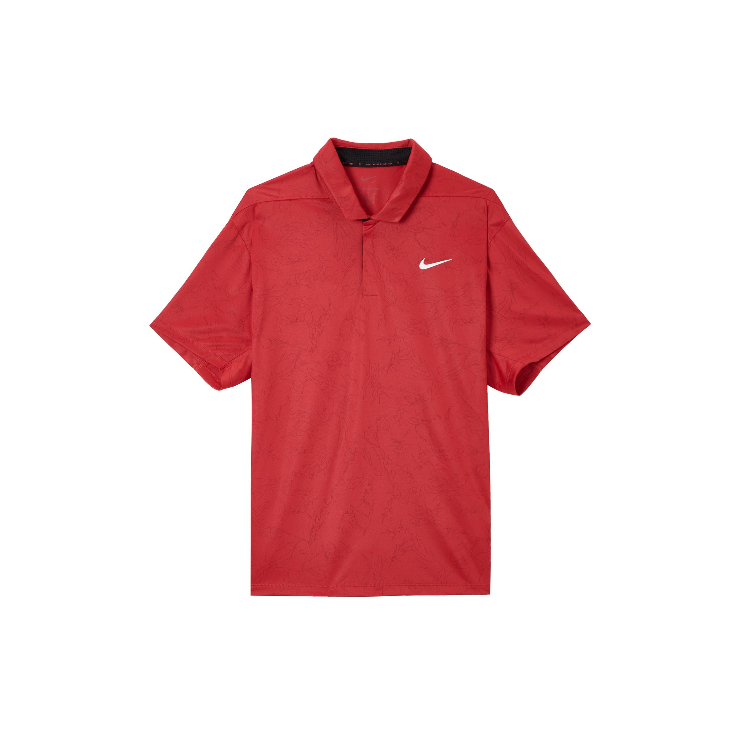 Nike Tiger Woods Dri-FIT ADV Golf Polo Shirt Red Men s DZ5381-687 L
