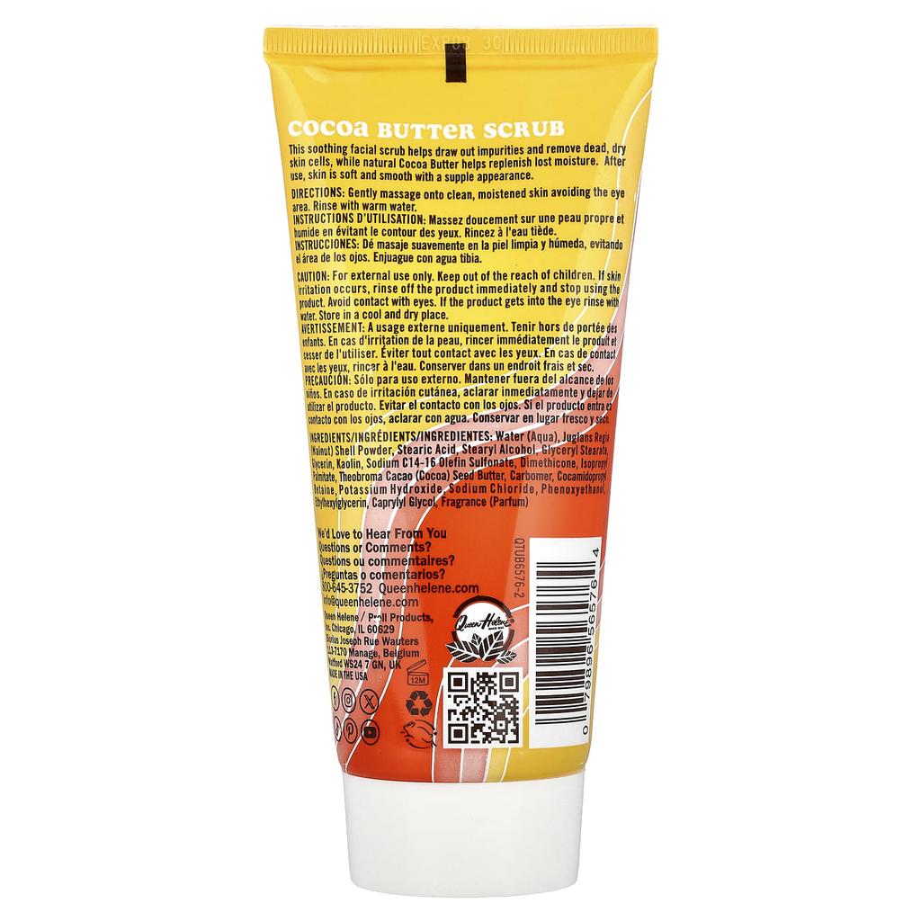 Queen Helene, Peeling s kakaovým máslem, Velmi suchá pleť, 170 g (6 oz)