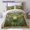 Legendary Mural Pattern Bedding Quilt Set Quilt Cover Pillowcase Home Decoration Birthday Gift (1 * Duvet Cover + 2 * Pillowcase, Without Core)