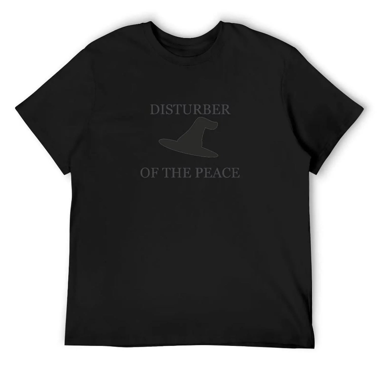 Disturber of the Peace T-Shirt anime shirt plus sizes kawaii clothes anime shirts men S чёрный