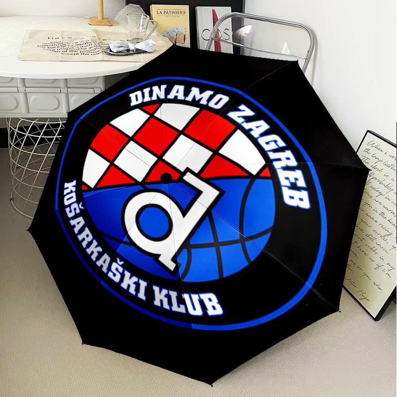 Dinamo Zagreb Basketball Club Umbrella Folding umbrella, automatic umbrella 8-Frame for Travel, camping Use Gift for Halloween Christmas