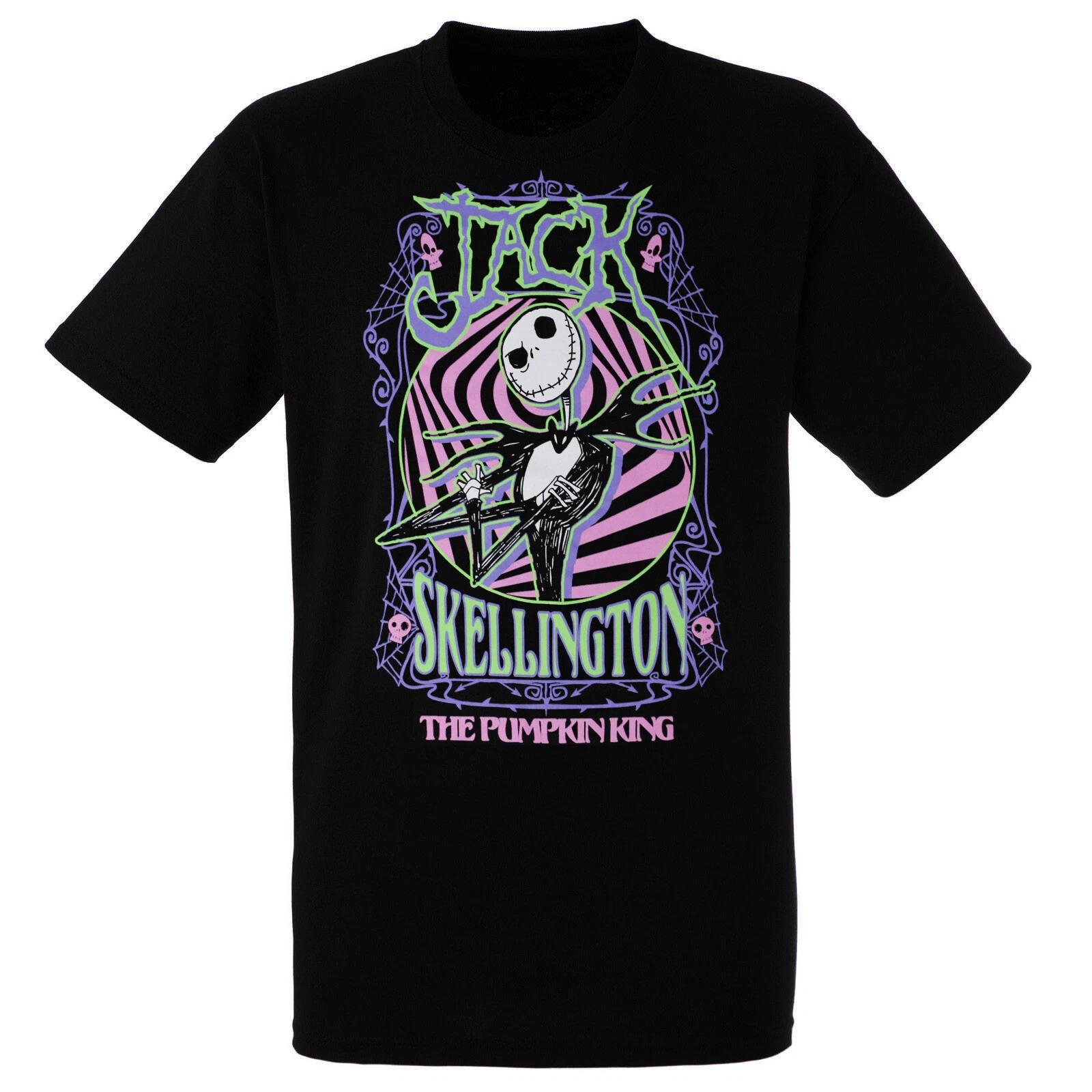 Nightmare Before Christmas Jack Skellington Pumpkin King Men s Shirt, Black XL