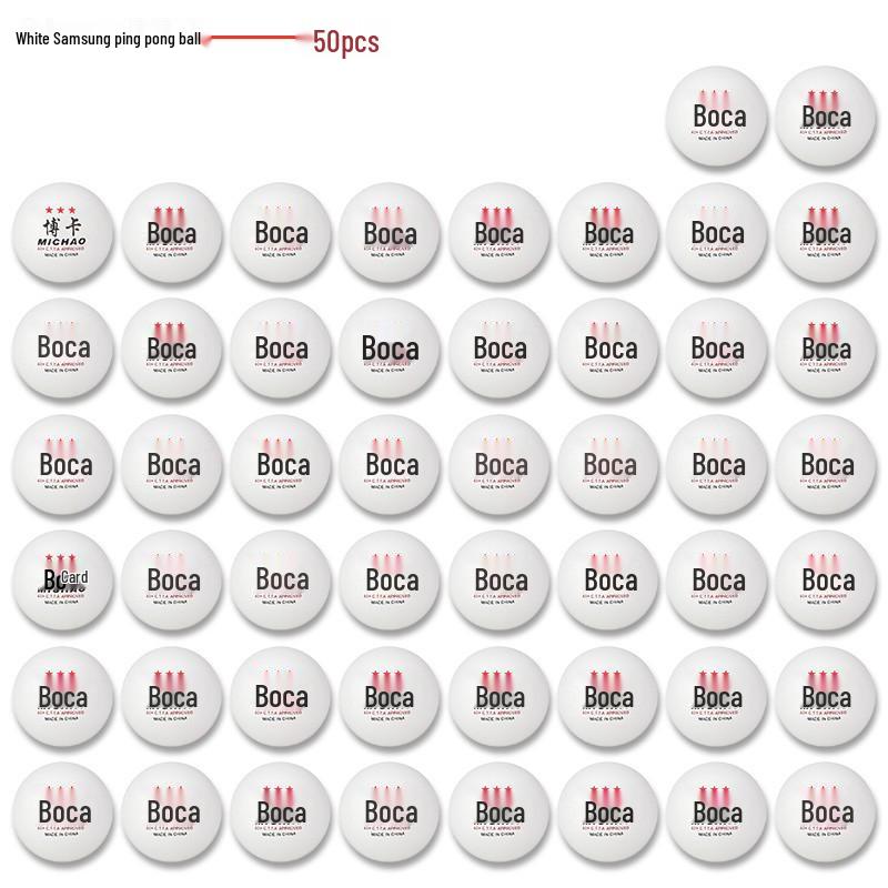 High-Elasticity Durable ABS Three-Star Table Tennis Balls for Training - Yellow & White Outdoor Ping Pong