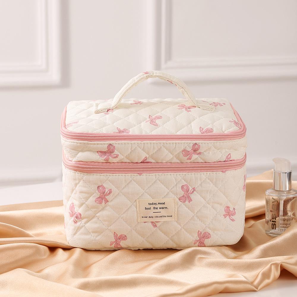 Floral large-capacity cosmetic bag waterproof portable travel storage bag
