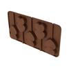 Two Hearts Lollipop Shape Silicone Chocolate Mold Tray for DIY Baking Decorating Candy Making Party Bar Kitchen Use Dishwasher
