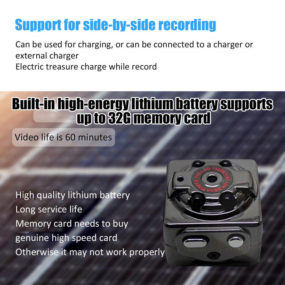 XIAO Cam WIFI Camera SQ8 FULL Night Vision Waterproof Shell CMOS Sensor Recorder