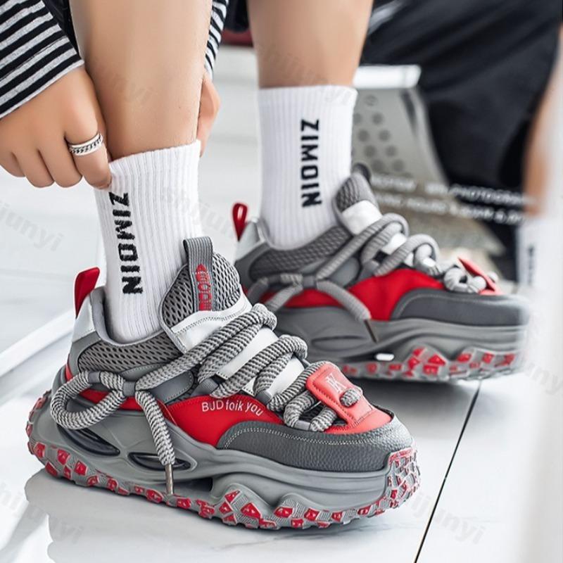 Fashion Fashion Trend Casual Low Top Non Slip Sport Shoes for Men 2025 Autumn New Mesh Breathable  Comfortable Versatile Chunky sneakers