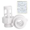 Set of 2 Pool Drainage Adapter Drain Plug Connector Easy Installation Garden Hose Adapter ABS Material for 10184 Model