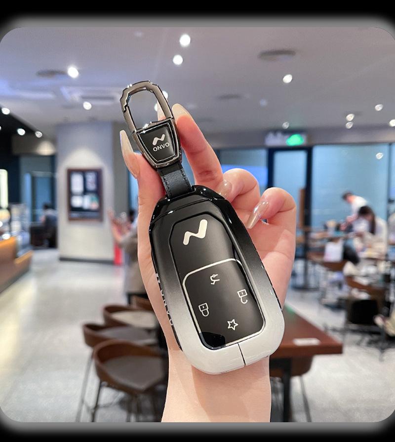 Nio LeDao L60 Schlüsseletui: ONVO Metallgehäuse Schutz mit Schnallen Tasche für Damen