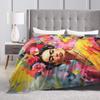 Fridaes Kahloes Merch Blankets Super Soft Flannel  Throw Blanket Relax Bedspread