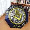 1pc Modern Freemasonry Umbrella Portable Folding Umbrella Iron Frame Hole Bone Structure Outdoor Home Umbrella