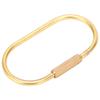 6 Pack Oval Key Ring Holder Screw Lock Screw Lock Keychain Durable Carabiner Key Organizer  Bags