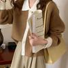 Navava Casual Color Block Long Sleeve Knit Cardigan Nk2807