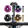 Aluminum Alloys Cycling Headset Cover Bicycles Headset Top Carbon Fiber Cap Bike Stem Top Cover Cycling Accessories
