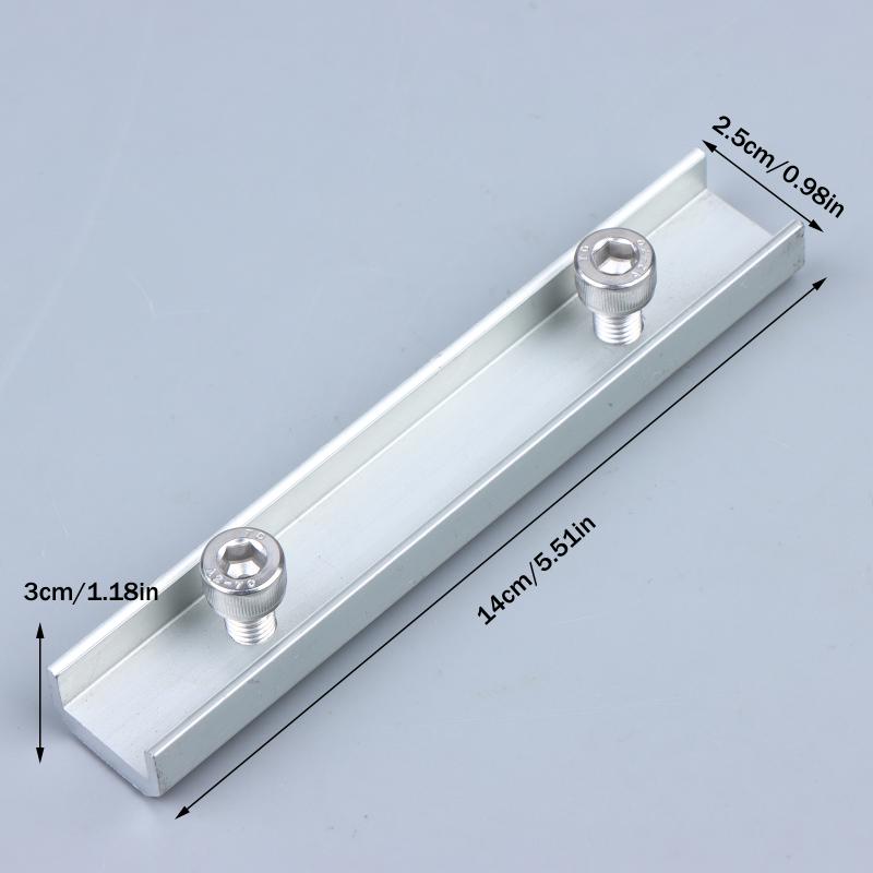 Solar Module Rails Profile Connectors Aluminium Mounting Connection Photovoltaic Bracket Guide Rail Connector A1