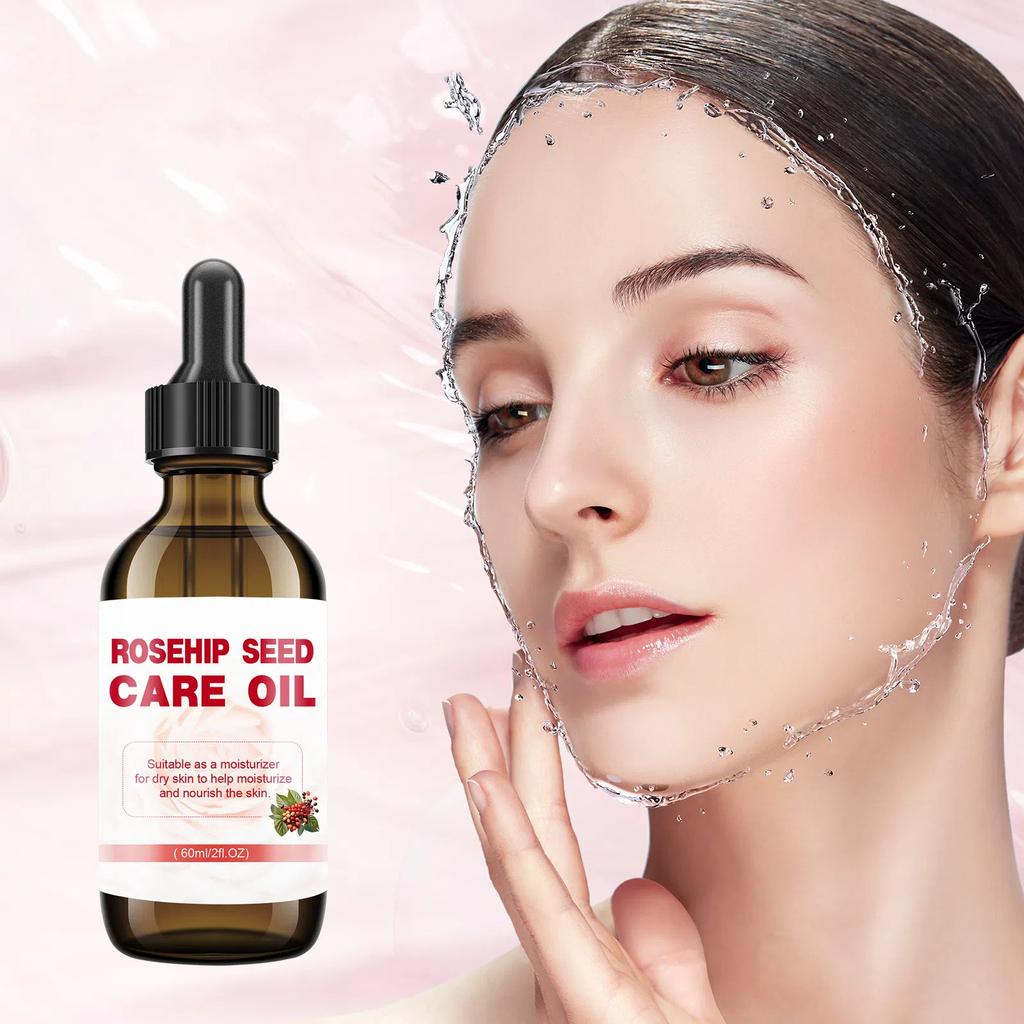 Rose Fruit Oil Conditioning Brightening Moisturizing Nourishing Plant Based Facial Care 60ML