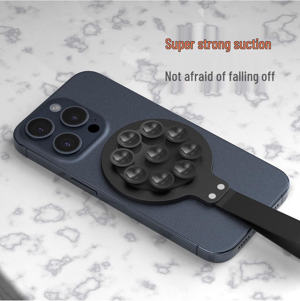 Silicone Suction Magnetic Phone Holder for Bathroom or Glass Walls