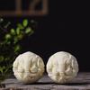 Ivory Dragon & Phoenix Fruit Massage Hand Balls - Wooden Walnut Health Gift for Elders