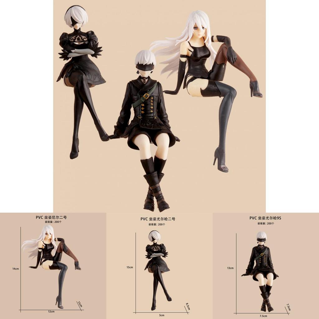Nierautomata Yorha No 2 Pvc Anime Figure For Car Dashboard Display Special Characters Included
