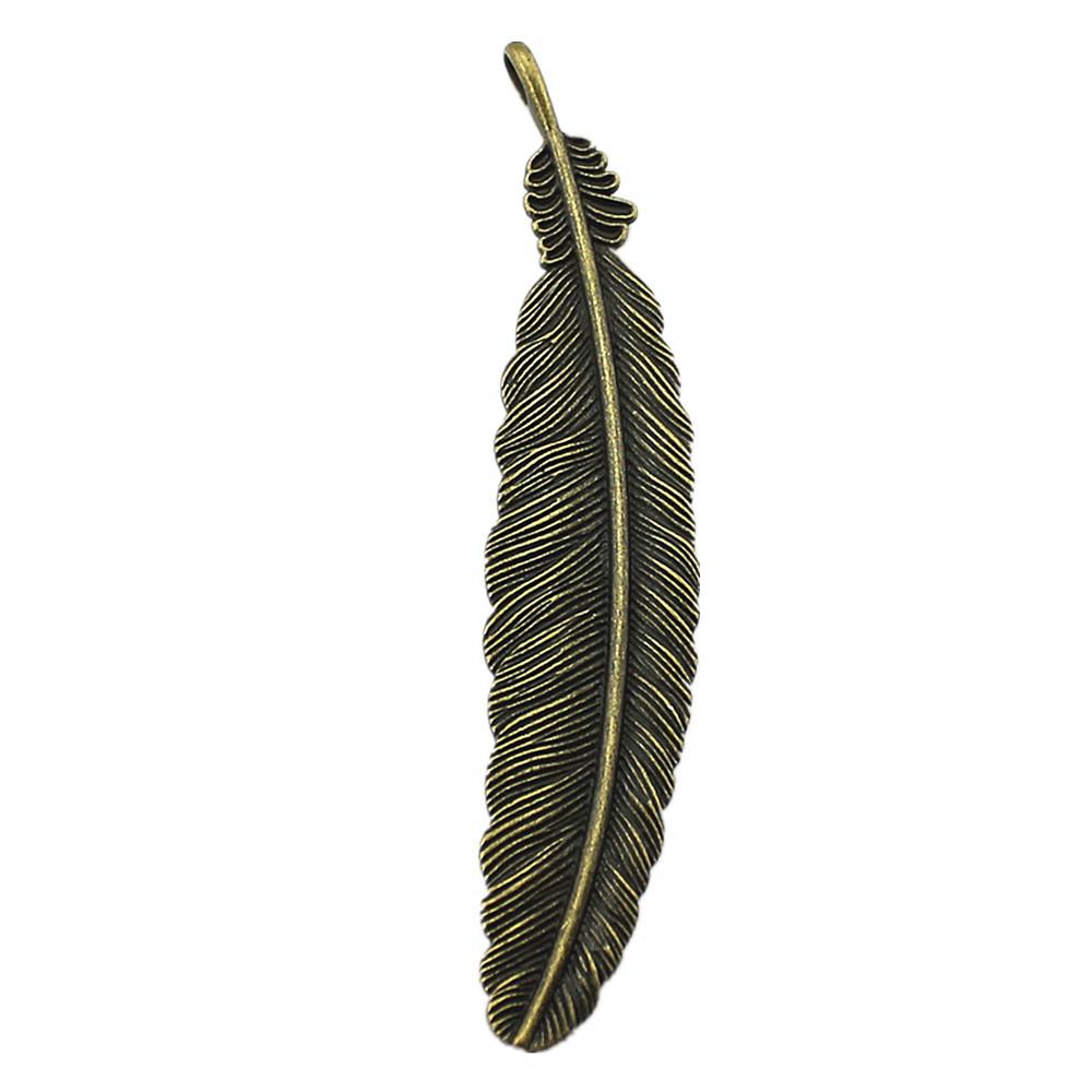 Feather Charms Multi Color Alloy Leaf Pendants For Boho Style DIY Jewelry Accessories