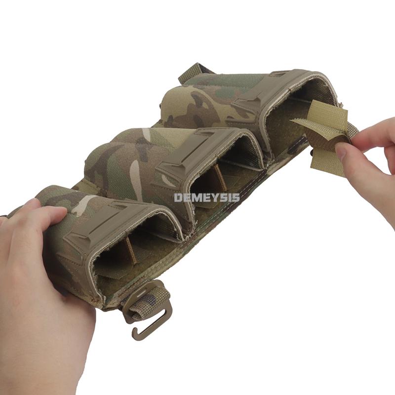 Tactical 2Nd Layer Admin Pouch with Multi-caliber Triple Mag Pouch for M4 5.56 PCC 9mm Pouches Aifsoft Plate Carrier Front Bag