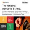 D'Addario Acoustic Guitar Strings 80/20 Bronze Extra Light .010-.047 EJ10 [Domestic Genuine Product]