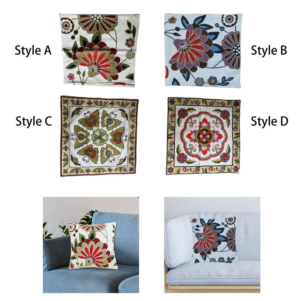 Floral Cushion Cover Cushion Case Creative Home Decor Throw Pillow Cover for Farmhouse Couch Bedroom Bedding Accessory Party