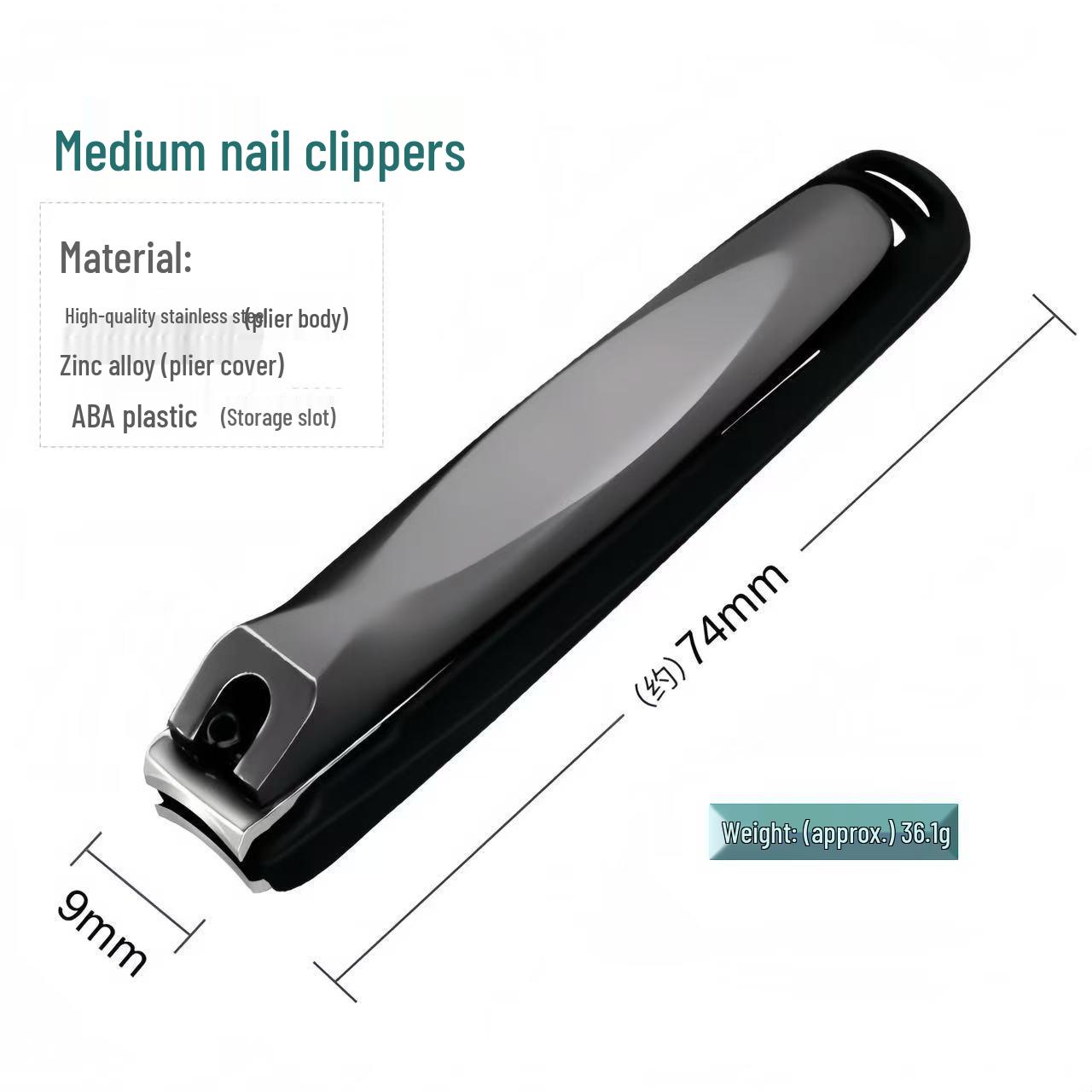 Набор больших высококачественных кусачек для ногтей с защитой от брызг - Портативный инструмент для ухода за ногтями для домашнего использования