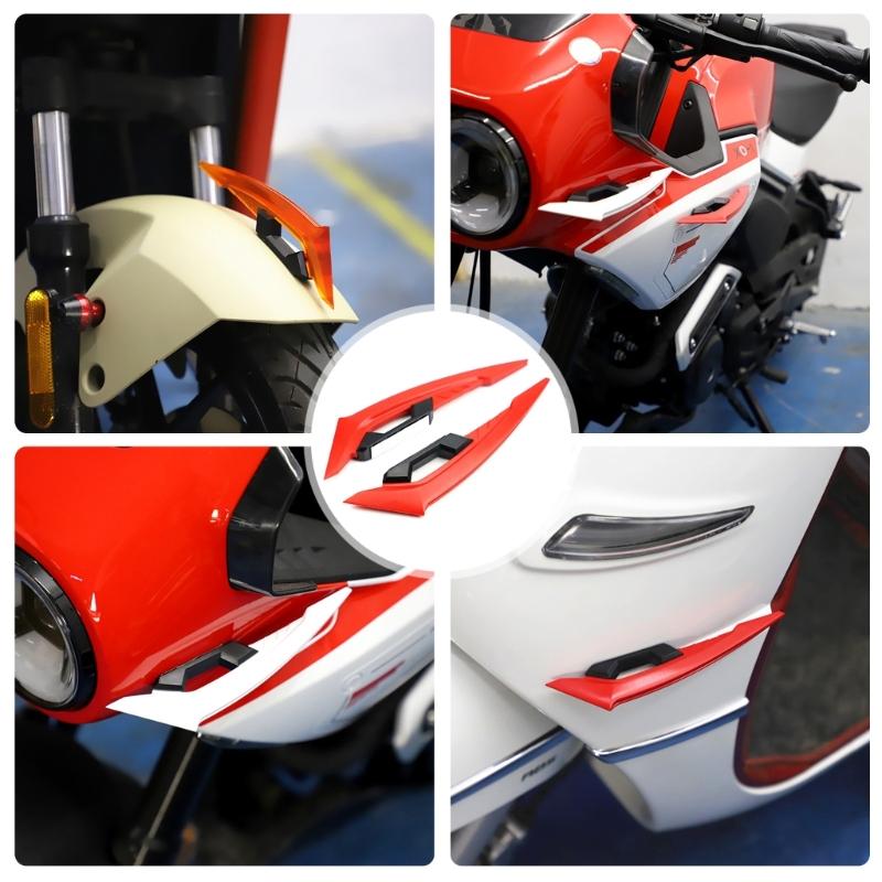 2 Pieces Motorcycle Front Side Spoiler Aerodynamic Claw Winglets Suitable for Electric Scooters Stylish Stable Commuting