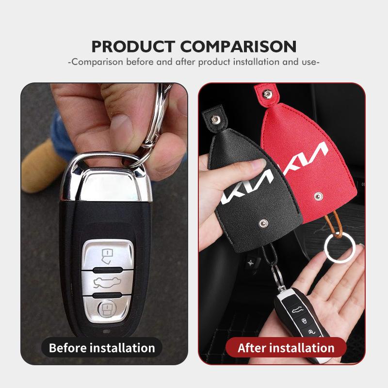 AEK4   Multifunction Car Key Scratch Protective Case Keys Storage Holder Auto Accessories For KIA Stinger Optima Cerato Soul Venga