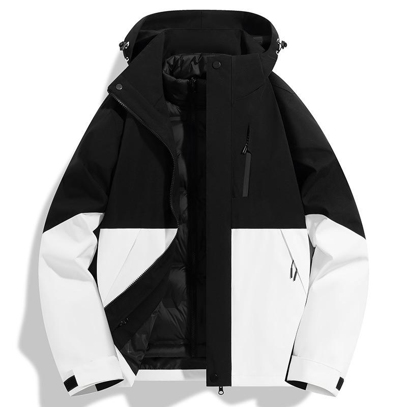 Jacket Women's 2025 New Three-in-one Removable Windproof and Waterproof Mountaineering Suit Autumn and Winter Coat Men