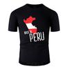 Design Peru T-Shirt Herren 100% Baumwolle Herren T-Shirt Rundhals Große Größen 3XL 4XL 5XL - Herren Sommer Baumwolle Grafik T-Shirt