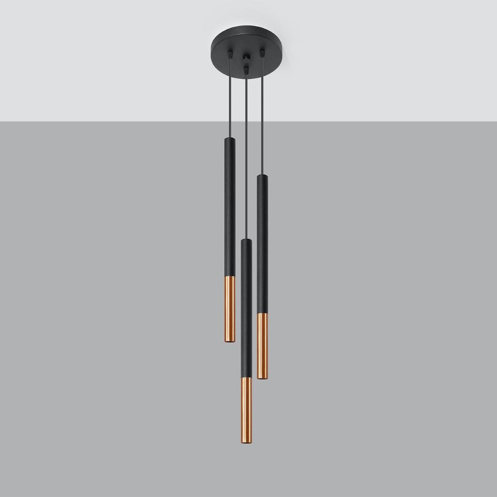 Lampa Wisząca Arenio 3 G9 Czarny Lumilo 08.189.90