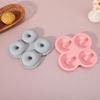 New Soft Silicone Donut Mold Reusable 4 Cavity Doughnut Pan Easy To Demold Multi-functional Cake Making Tools for Air Fryer