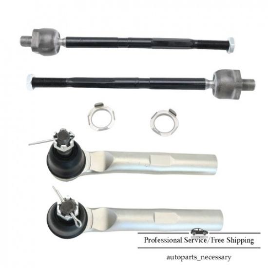 Front Steering Inner & Outer Tie Rod End Set Fit For 2013-2018 Acura RDX 3.5L V6