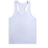 Men's Plus Size Solid Racerback Tank Top - Elastic Cotton Blend for Gym Training