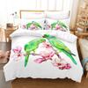3D Printed African Parrot Bedding Set Down Quilt Cover With Pillowcase Double SIngle King 3D Printed Anime My Dress-U