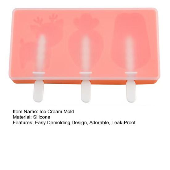 Ice Pop Maker, DIY Silicone Popsicle Mold with Lid, BPA-Free Easy Release Animal Shape Freezer Mold for Homemade Yogurt