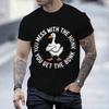 Funny Goose You Mess With The Honk Tshirt Unisex Sarcastic Goose Meme Graphic Tee Casual Short Sleeve Unisex Y2k Tops