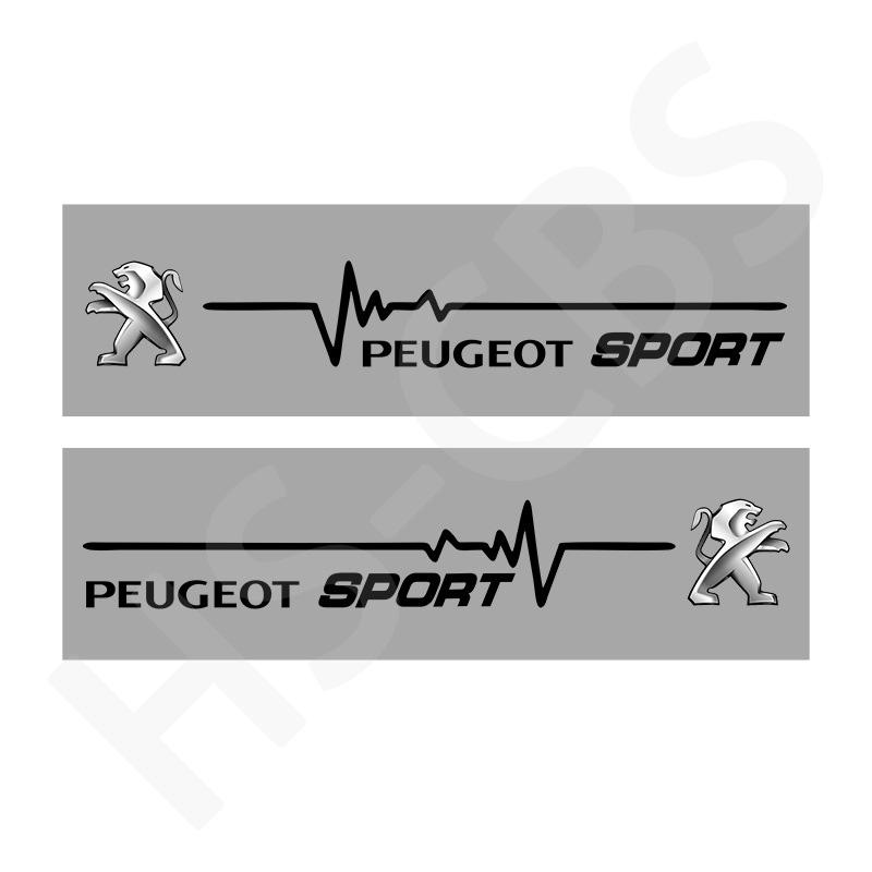 Car Sports Sticker Logo Rear Windshield Decal Window Door Bumper Trunk Decoration Stickers For Peugeot 207 307 308 407 408 508