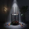 Floor-standing Cue Rack Solid Wood Structure Billiard Stick Holder Storage