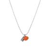 Retro Minimalist Persimmon Design Necklace For Women Versatile Sweater Chain